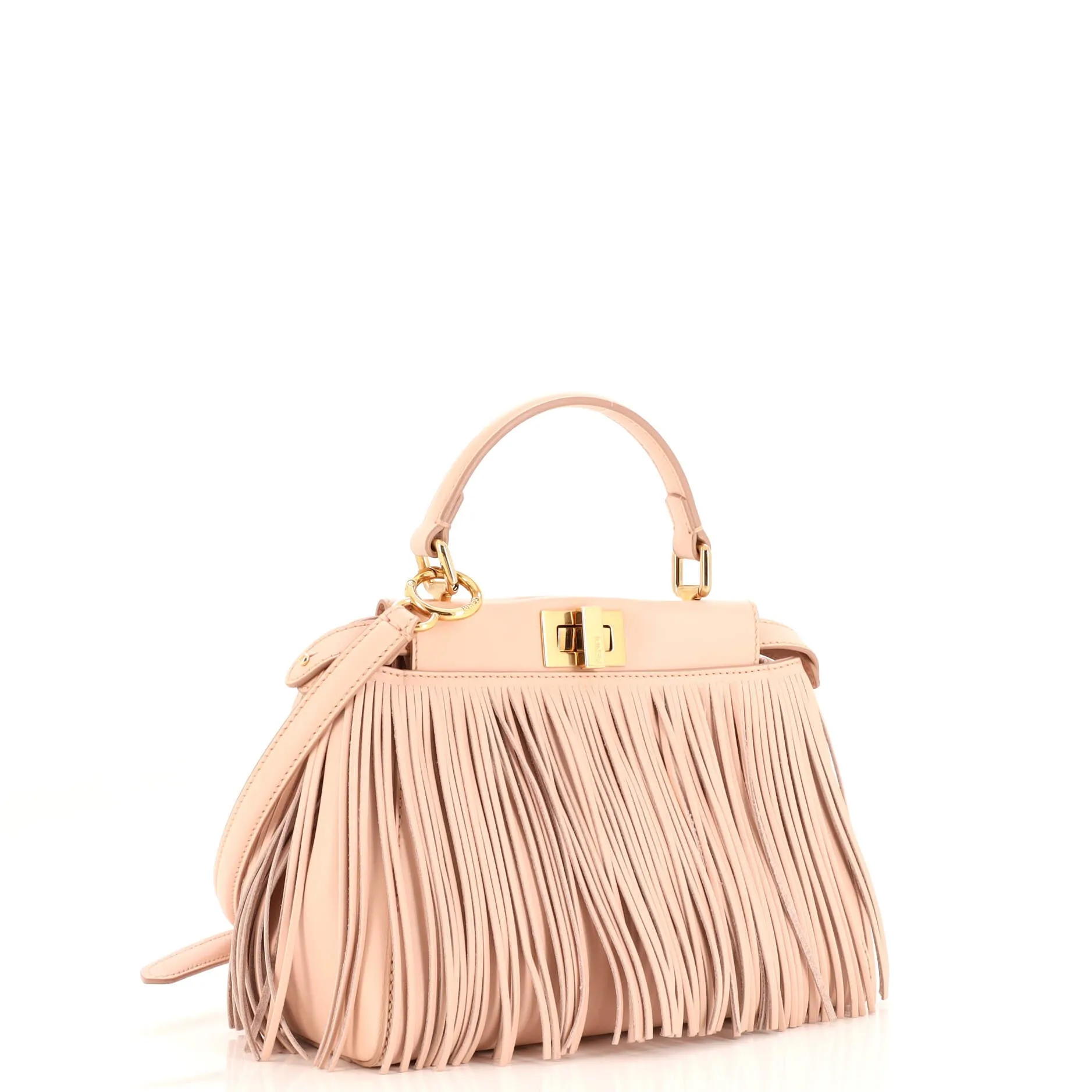 Peekaboo Bag Fringe Leather Mini