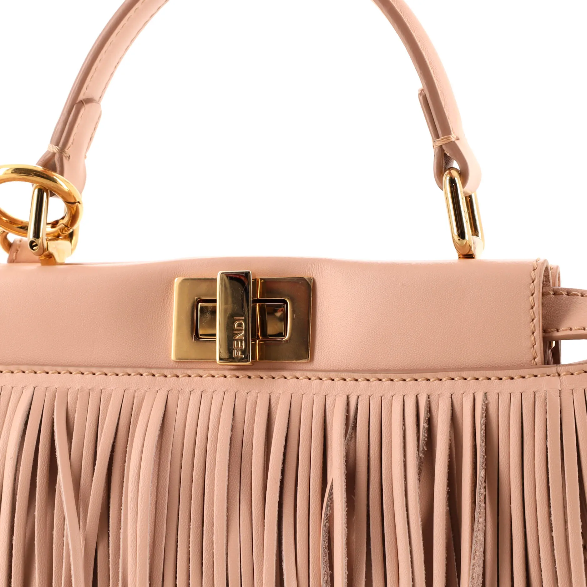 Peekaboo Bag Fringe Leather Mini