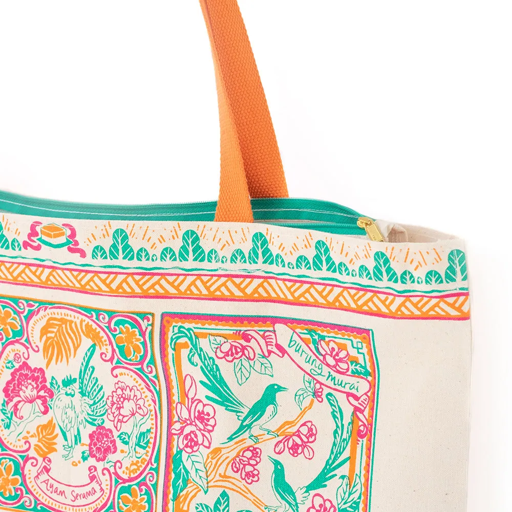 Peranakan Tiles Carry All Tote