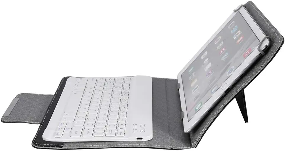 Protective Case Cover, 10'' Universal Tablet Laptop PU Protective Case Cover and Wireless Keyboard, for Android/iOS/Win