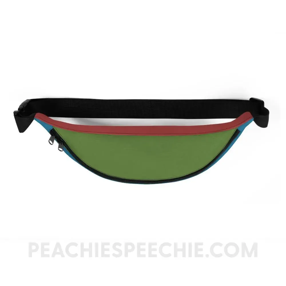 Retro Muted Color Block Fanny Pack