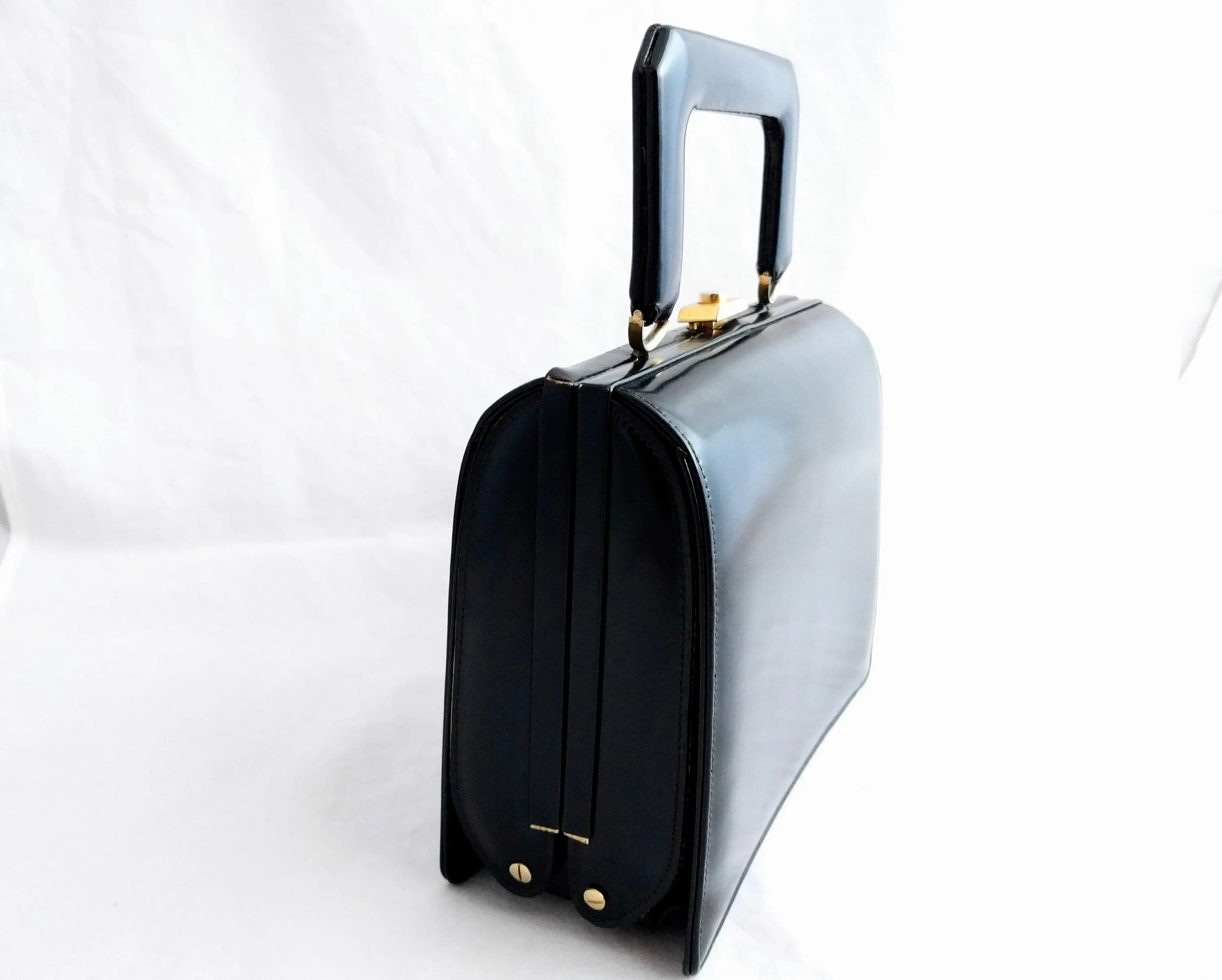 Royal Ternera -  Classic Elegance - Stunning 60s  vintage leather bag by Royal Ternera Rare 1960s Vintage Leather Handbag