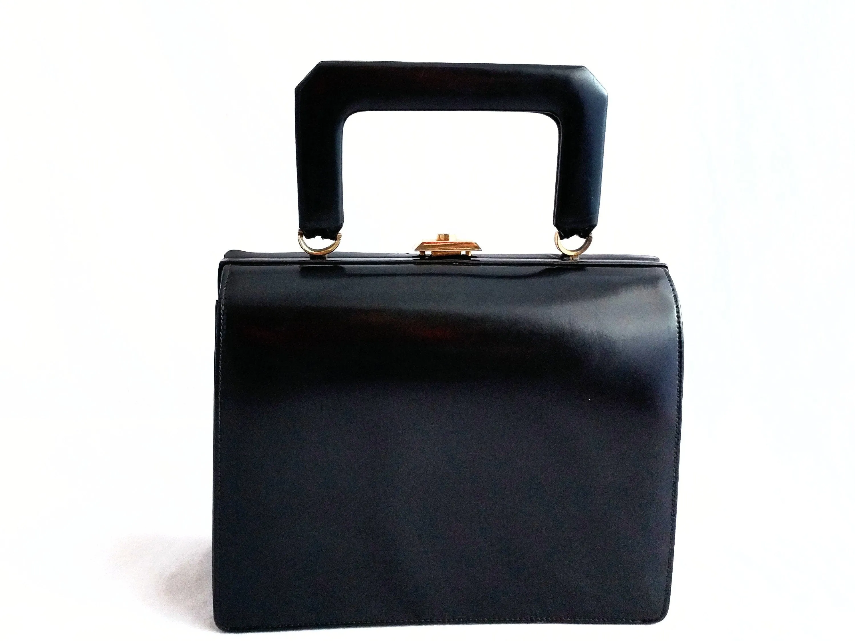 Royal Ternera -  Classic Elegance - Stunning 60s  vintage leather bag by Royal Ternera Rare 1960s Vintage Leather Handbag