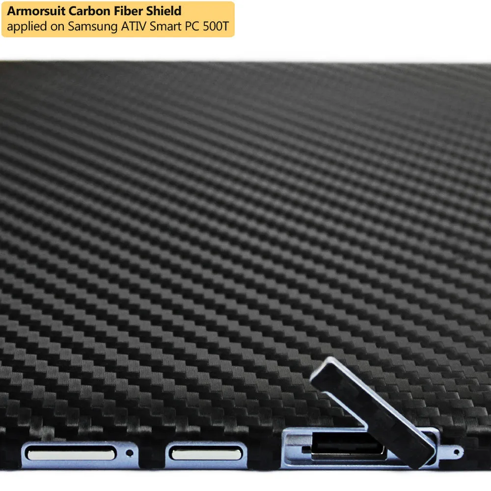 Samsung ATIV Smart PC 500T Screen Protector   Black Carbon Fiber Film Protector