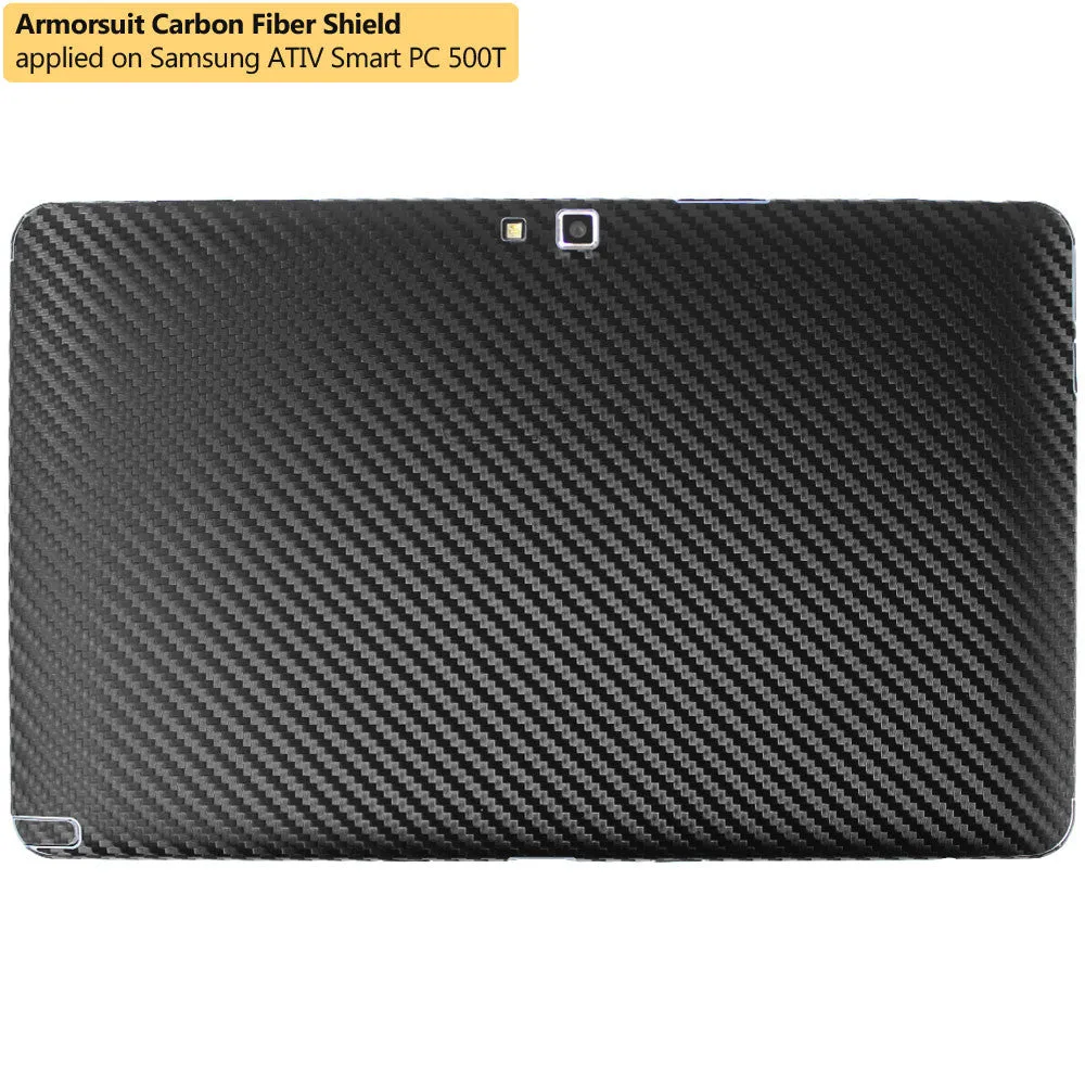 Samsung ATIV Smart PC 500T Screen Protector   Black Carbon Fiber Film Protector