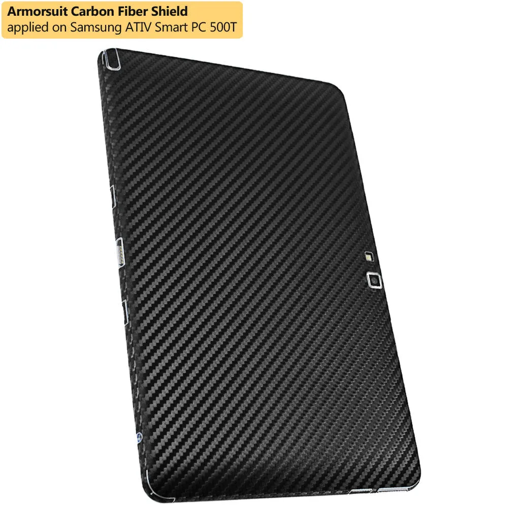 Samsung ATIV Smart PC 500T Screen Protector   Black Carbon Fiber Film Protector