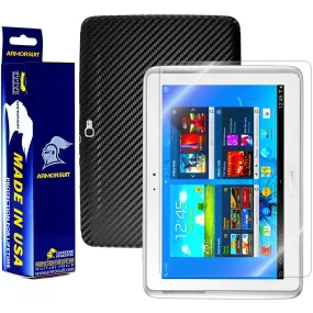 Samsung Galaxy Note 10.1 Screen Protector   Black Carbon Fiber Skin Protector