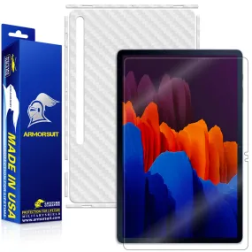 Samsung Galaxy Tab S7  12.4'' (2020) Screen Protector - White-Carbon Skin