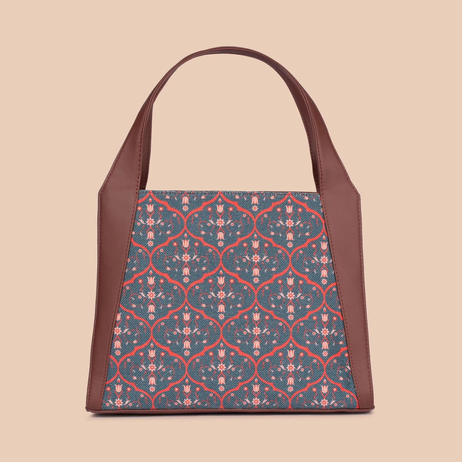 Sheesh Mahal Jaali Motif Trapezia Tote