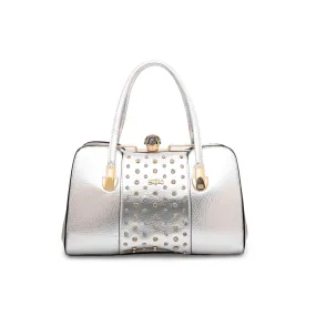Silver Fancy Hand Bag P35838