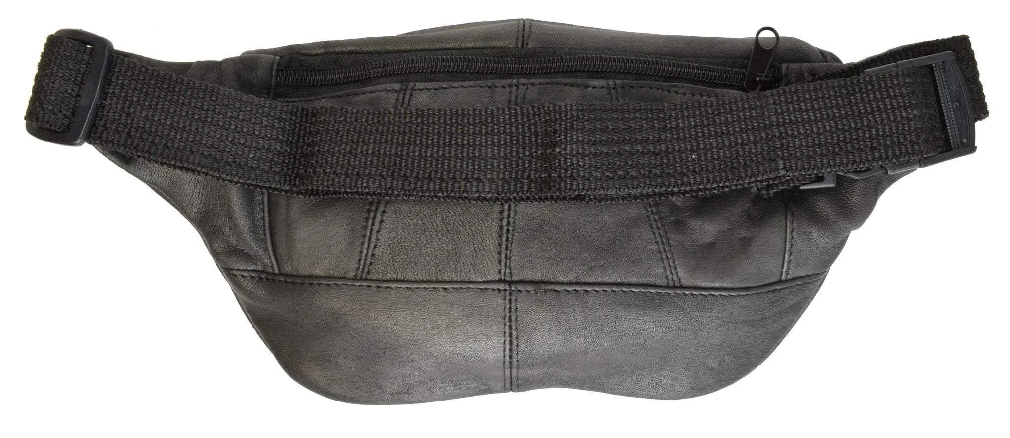 Square Pocket Fanny Bag Pouch Crafted of fine lambskin leather