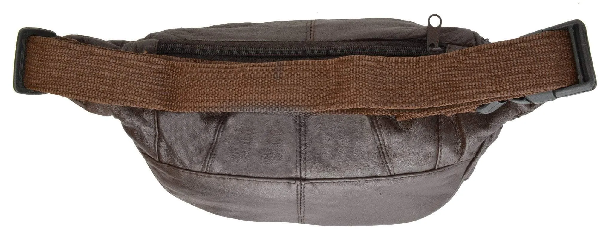Square Pocket Fanny Bag Pouch Crafted of fine lambskin leather