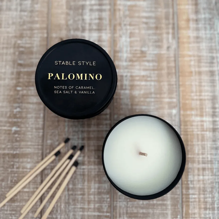 Stable Style Candle Tin - Palomino