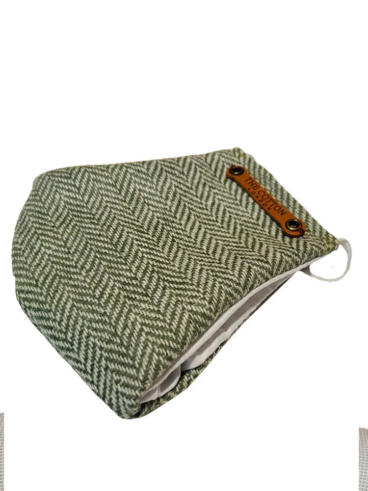 The Cotton® Tweed Face Cloth Mask- Olive