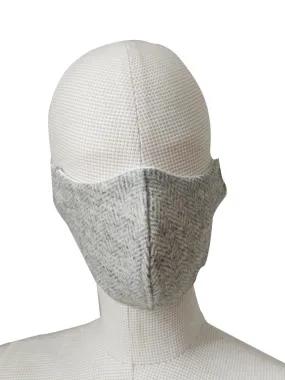 The Cotton® Tweed Face Cloth Mask- Silver Grey