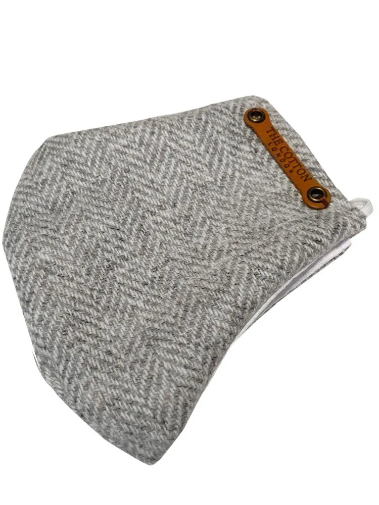 The Cotton® Tweed Face Cloth Mask- Silver Grey