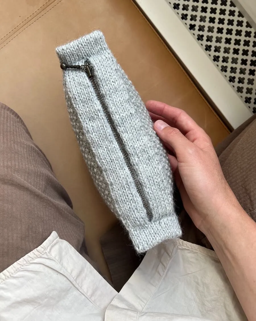 UDENLANDSKE FORHANDLERE Zipper 17 cm  - Sea foam - Wholesale