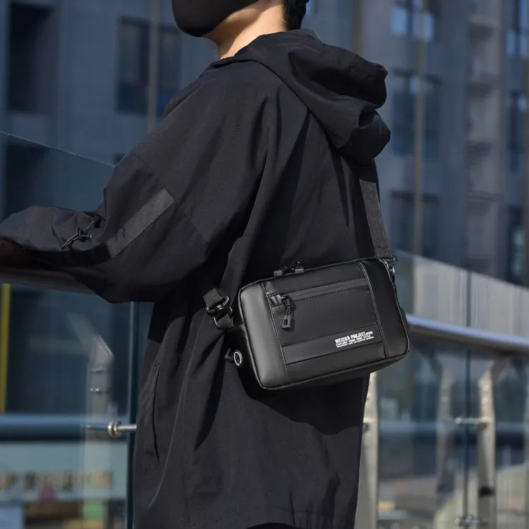 WEIXIER W126 Leisure Men Shoulder Bag Portable With USB Port Outdoor Messenger Bag(Black)