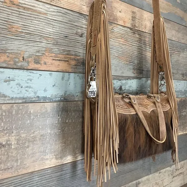 Western Mini Leather Fringe Strap 48" #22936