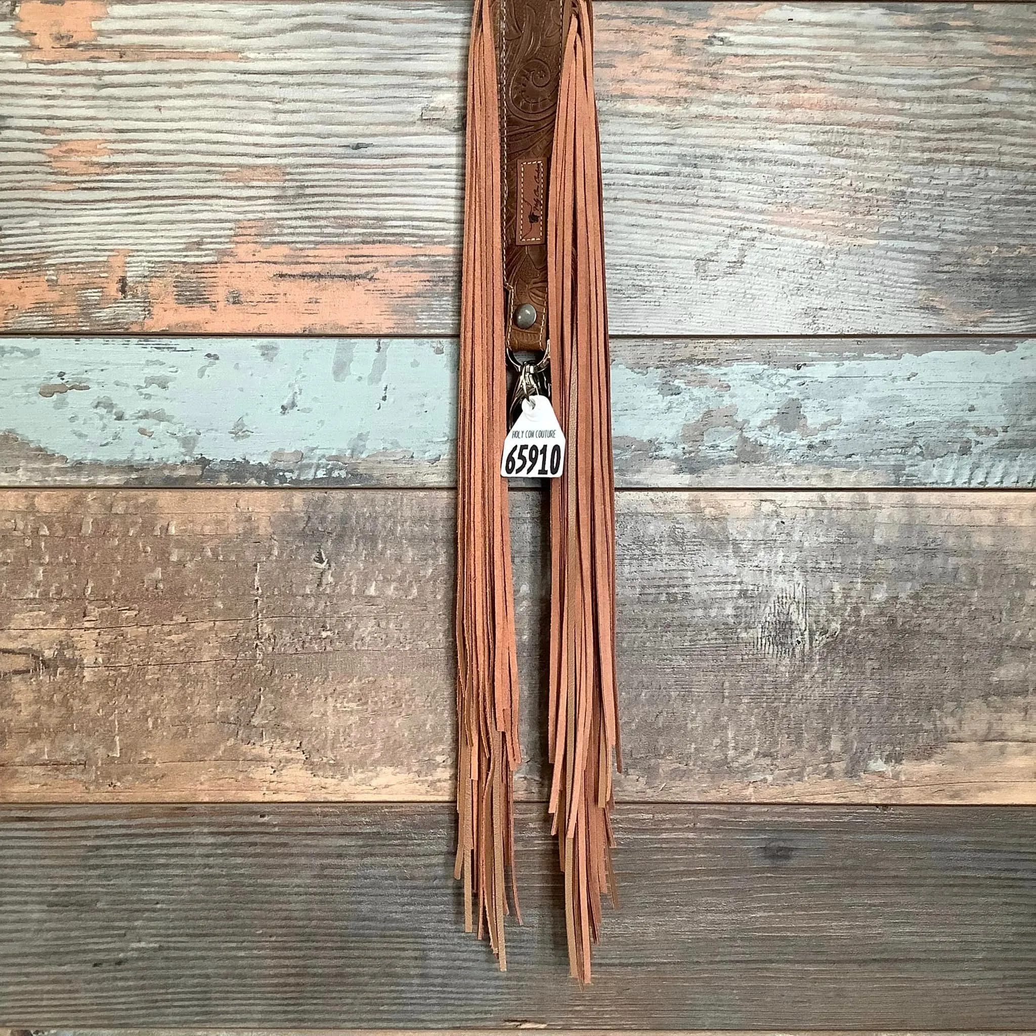 Western Mini Leather Fringe Strap 48" #65910