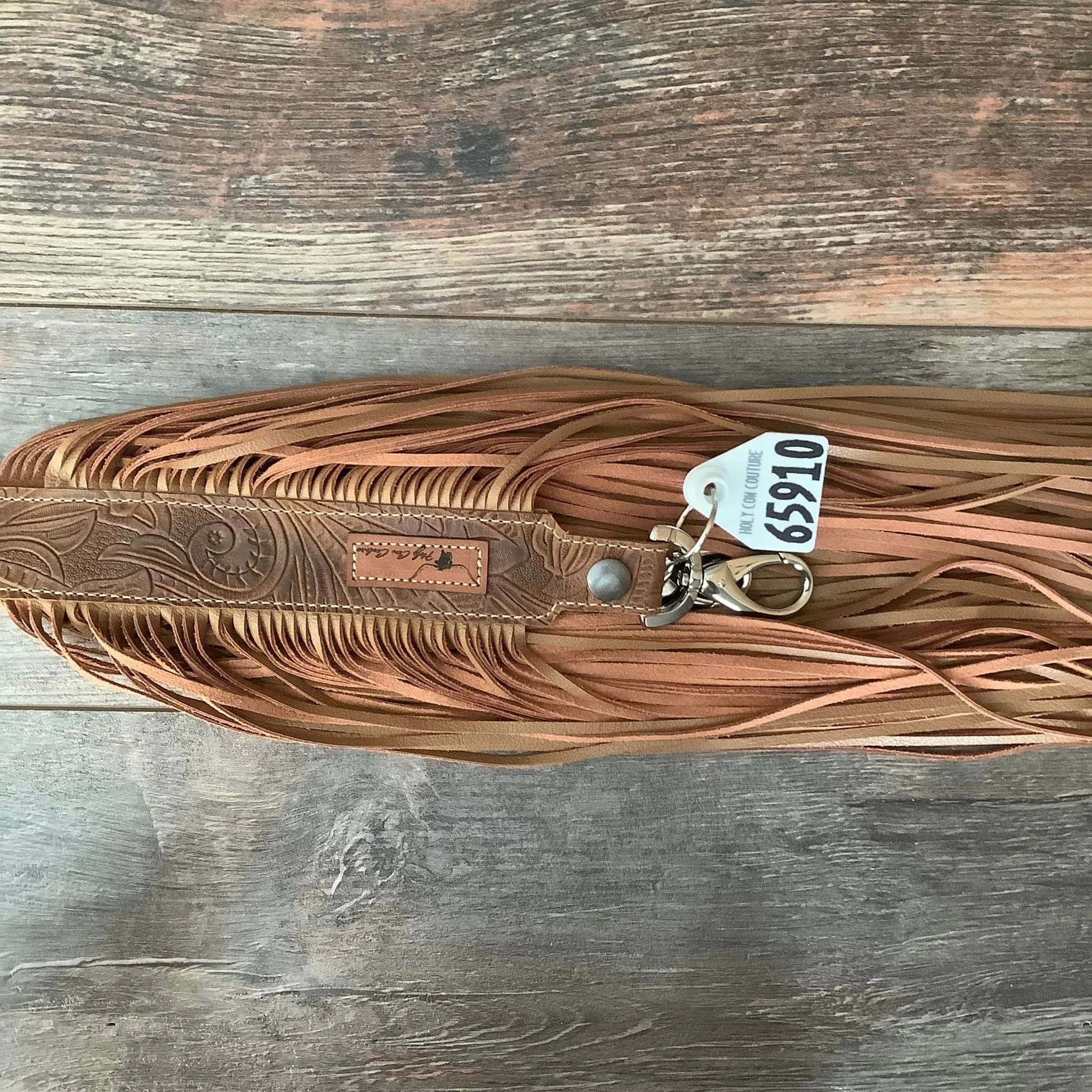 Western Mini Leather Fringe Strap 48" #65910