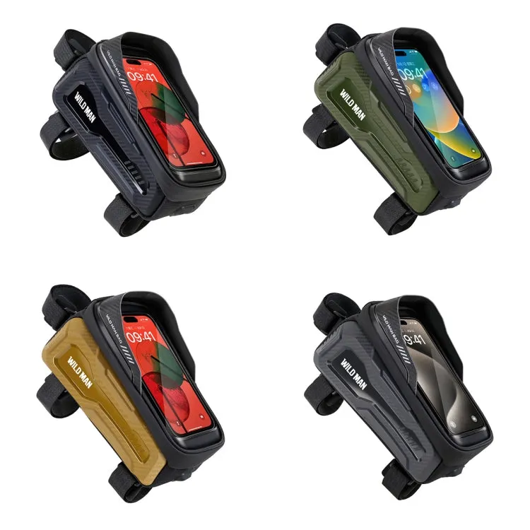 WILD MAN M20 Outdoor Cycling Bicycle Phone Touch Screen Waterproof Front Beam Bag(Gray)