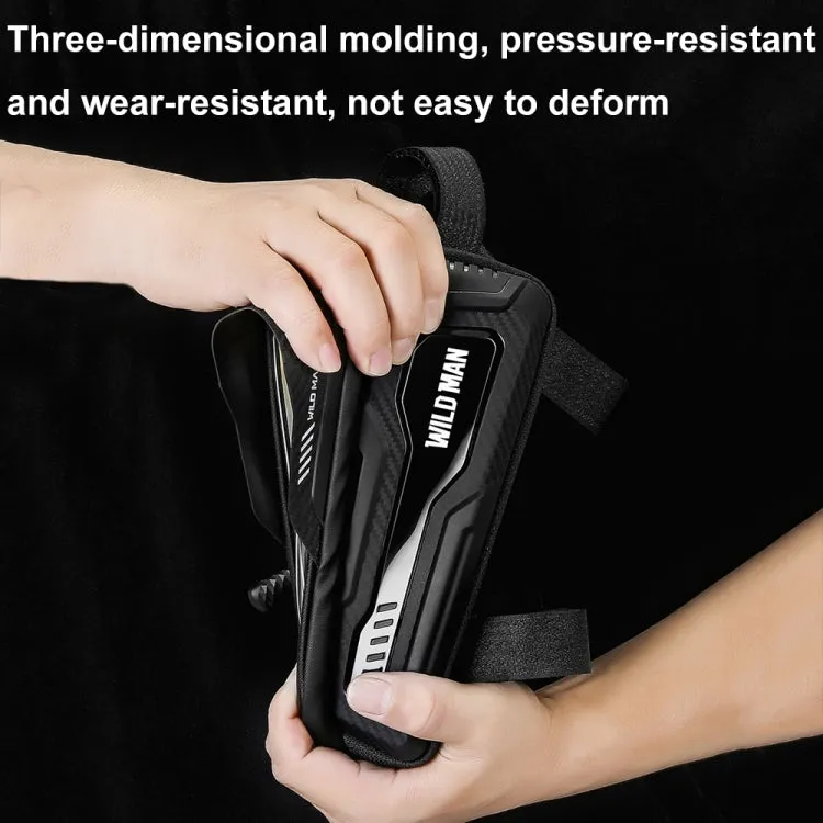 WILD MAN M20 Outdoor Cycling Bicycle Phone Touch Screen Waterproof Front Beam Bag(Gray)