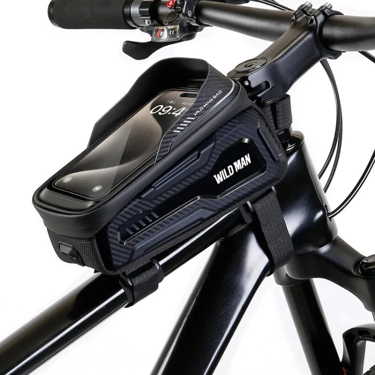 WILD MAN M20 Outdoor Cycling Bicycle Phone Touch Screen Waterproof Front Beam Bag(Gray)