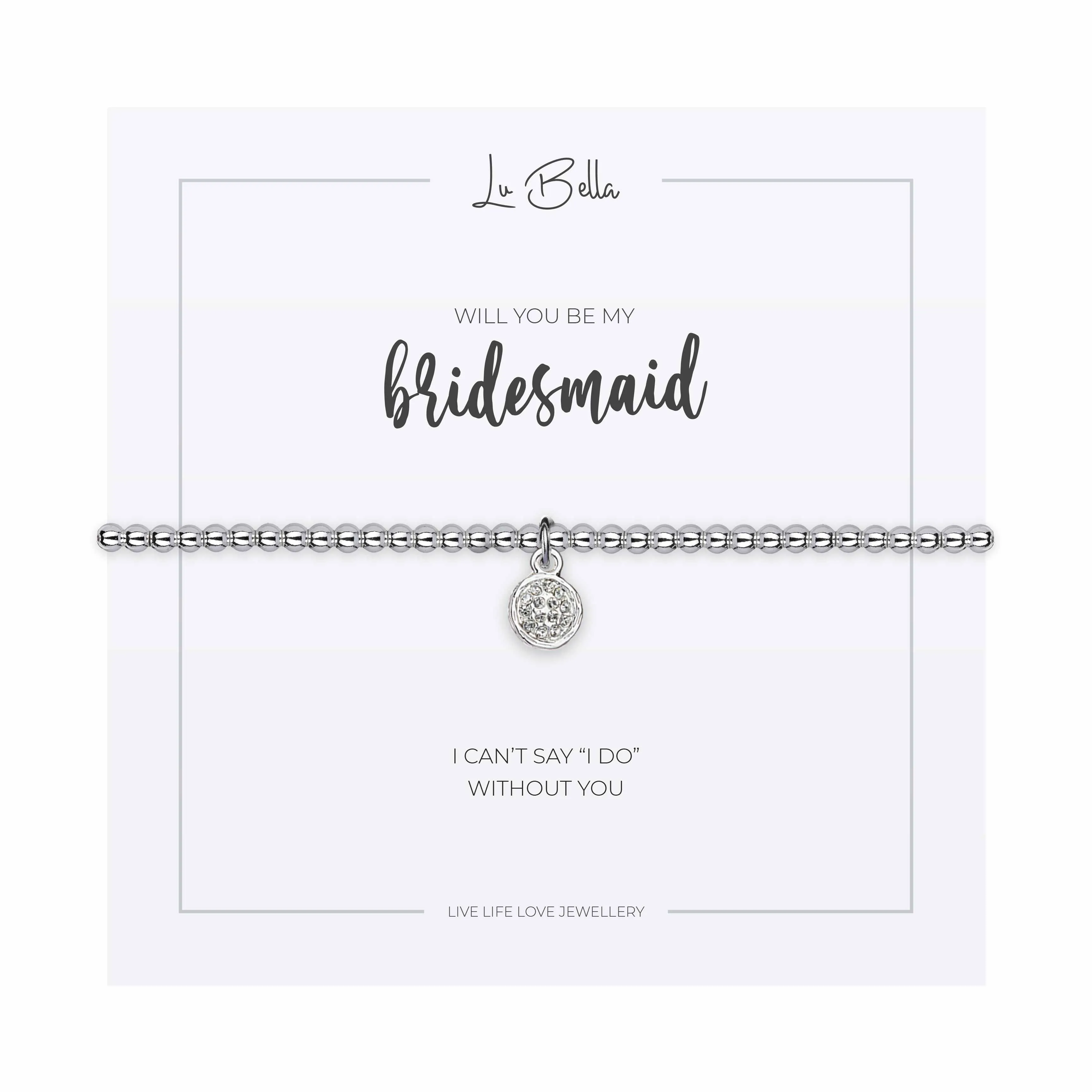 Will You Be My Bridesmaid Sentiments Friendship Bracelet