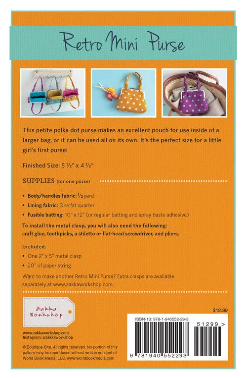 Zakka Workshop - Retro Mini Purse